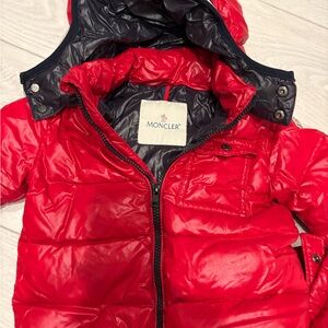 Moncler Vibrant Red Kids Puffer Coat